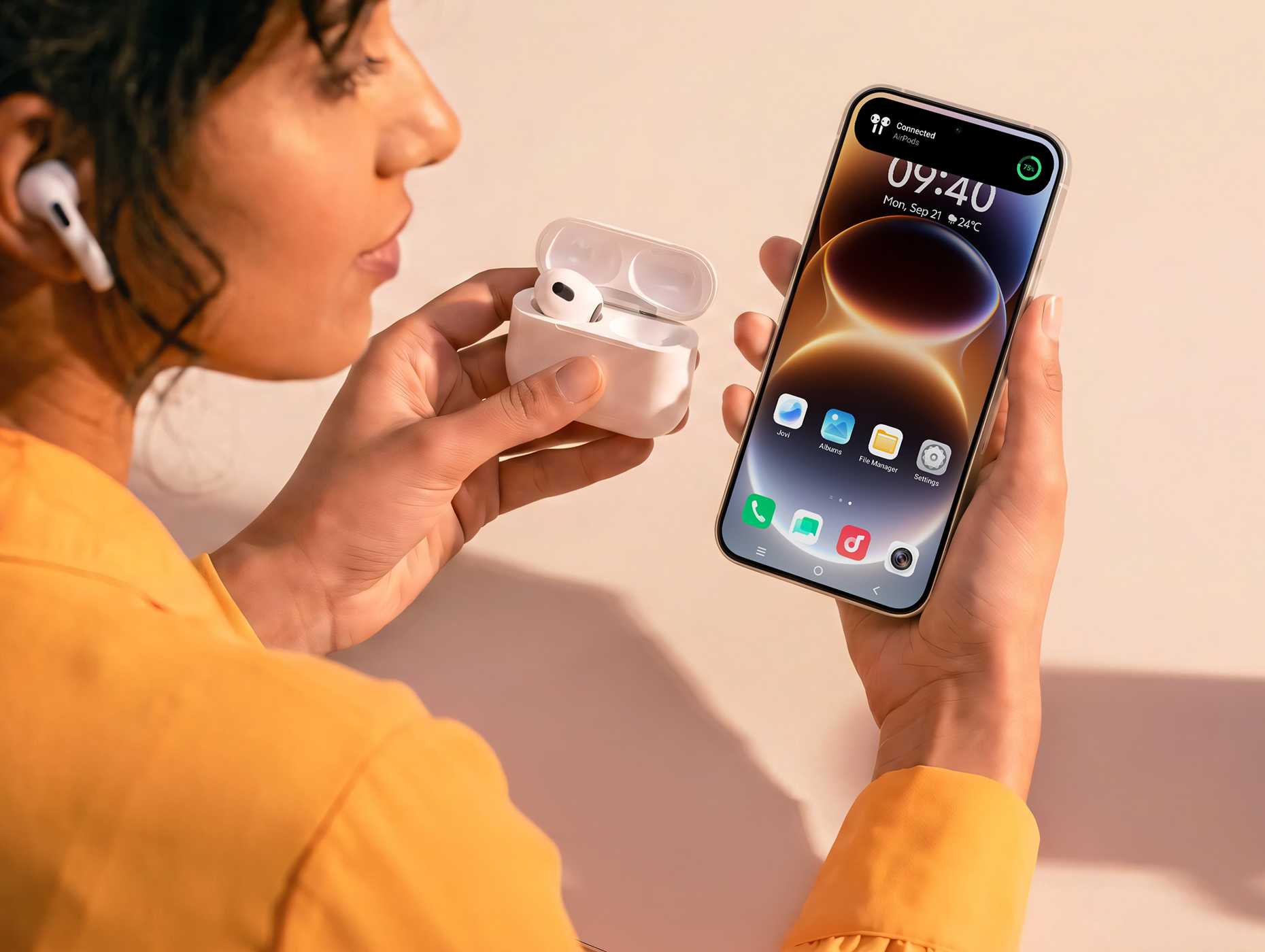vivo OriginOS 7 with AirPods connectivity