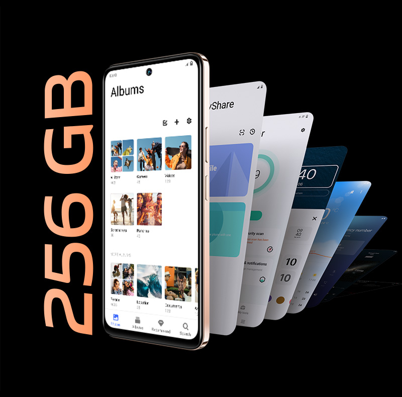 vivo Y28 con capacità di archiviazione del 200% fino a 256 GB