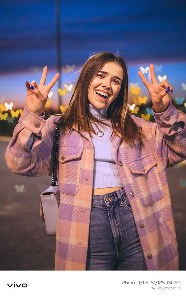  vivo V40 SE 5G con efecto retrato bokeh