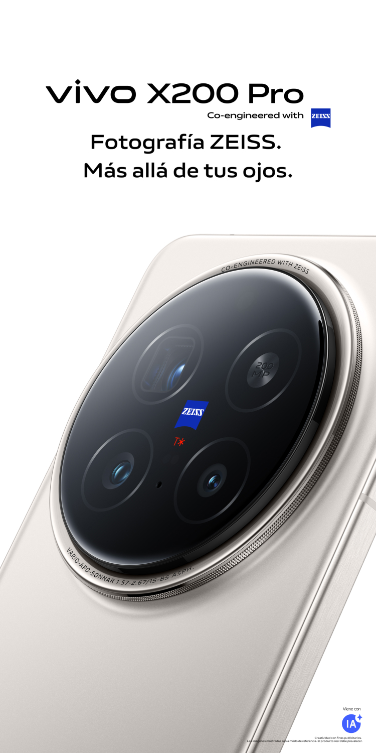 vivo X200 Pro: Cám ZEISS 200 MP, batería 6000 mAh | vivo España