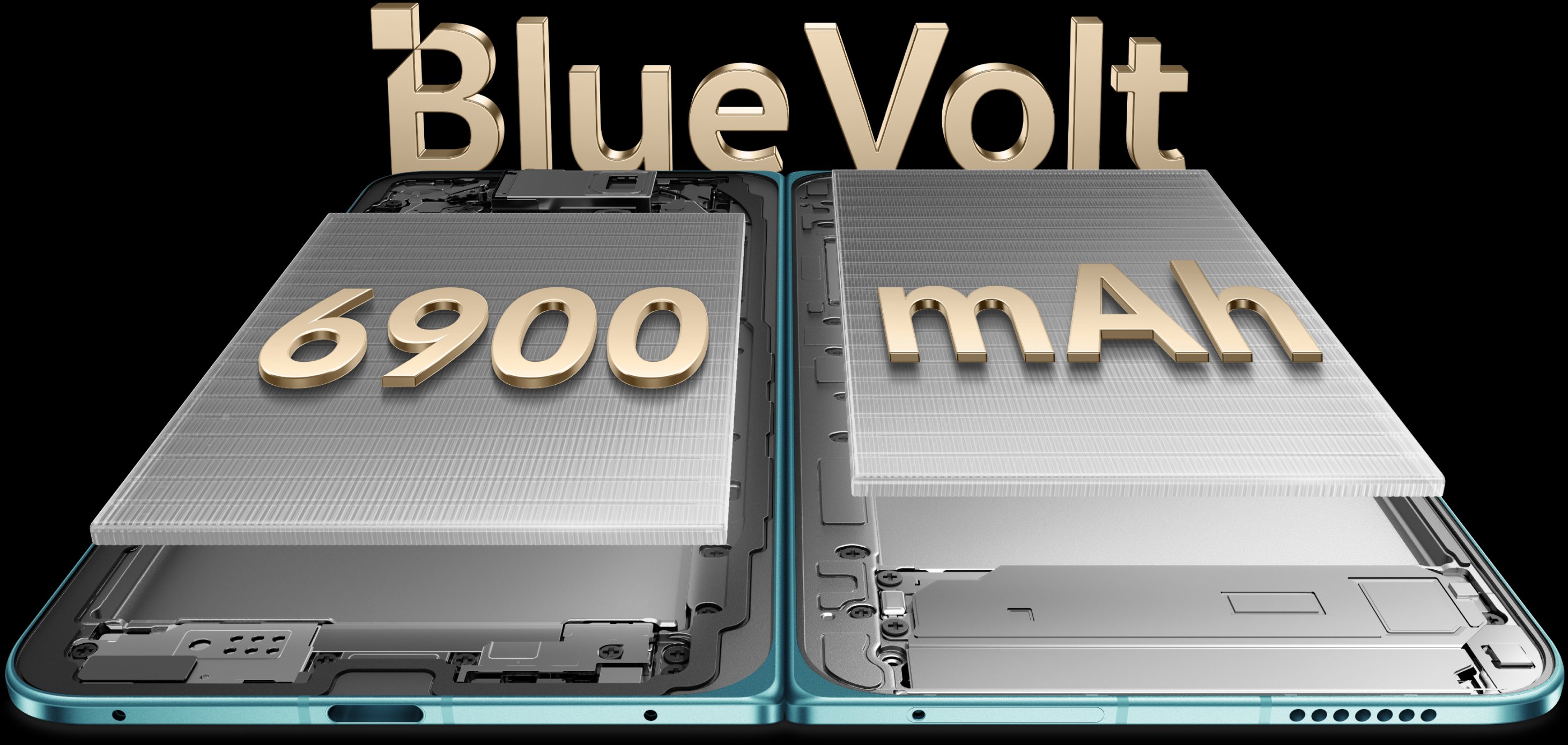 vivo X Fold6 with equivalent 6900mAh battery