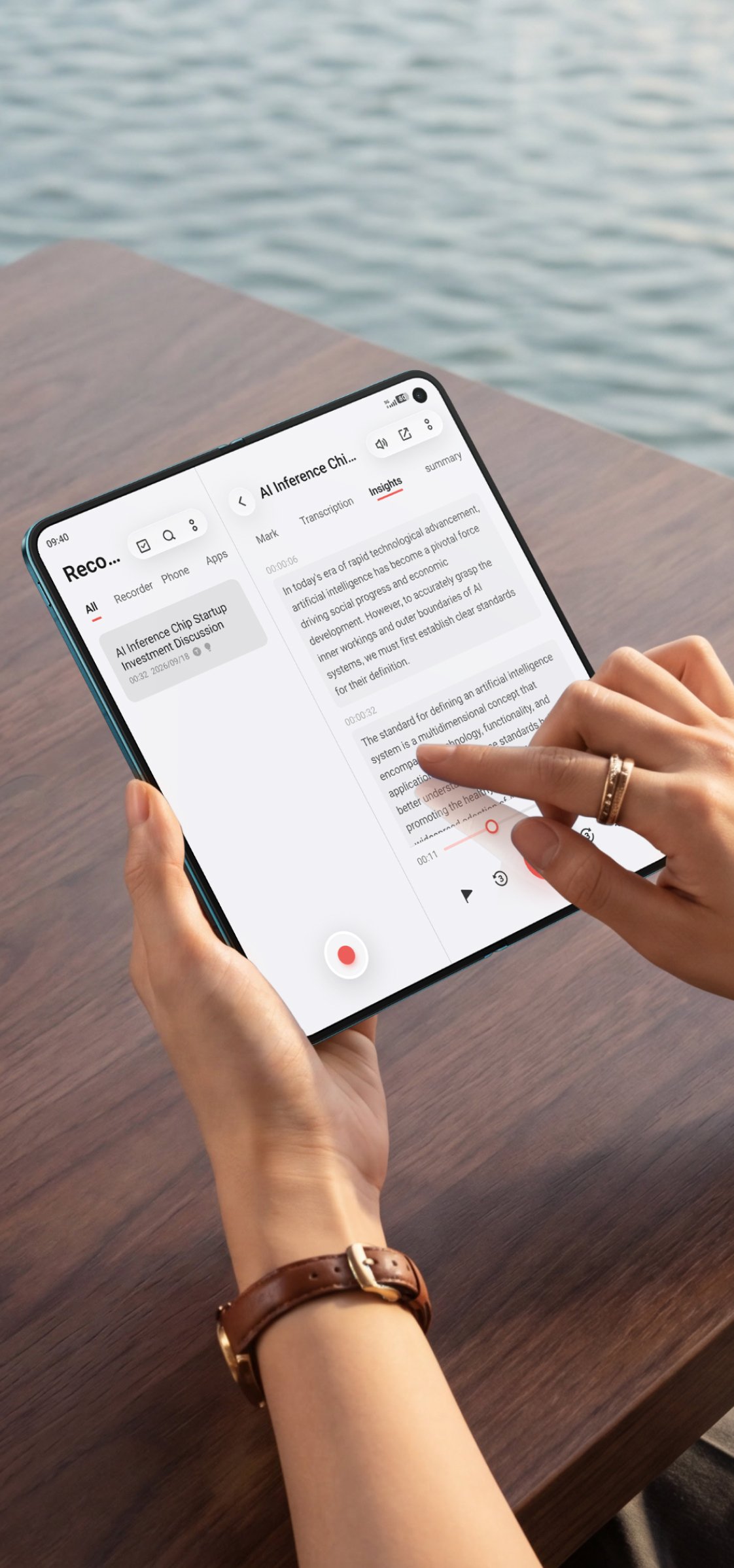 vivo X Fold6 with AI file manager