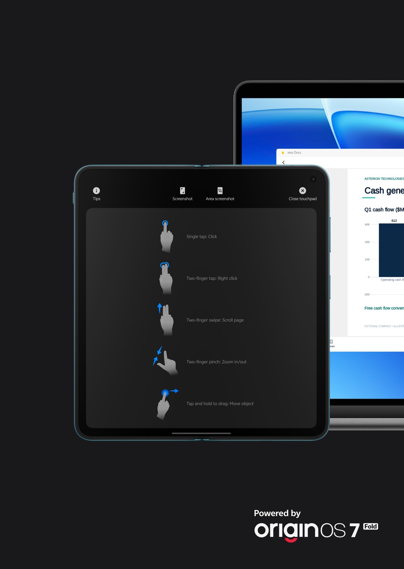 vivo X Fold6 with desktop mode
