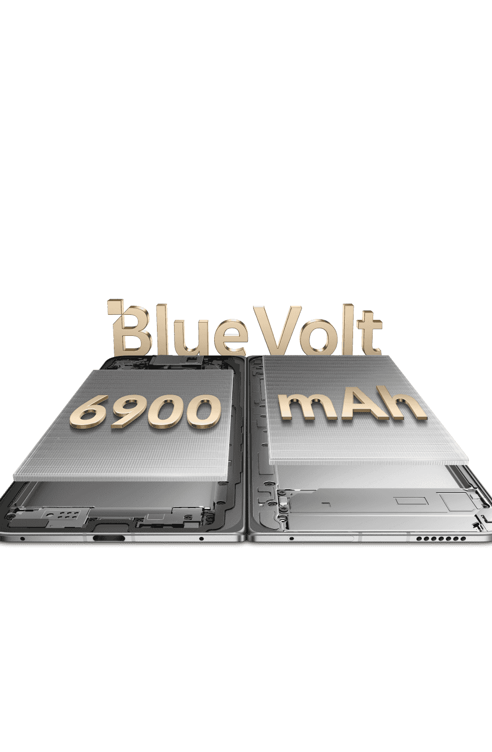 vivo X Fold6 with equivalent 6900mAh battery