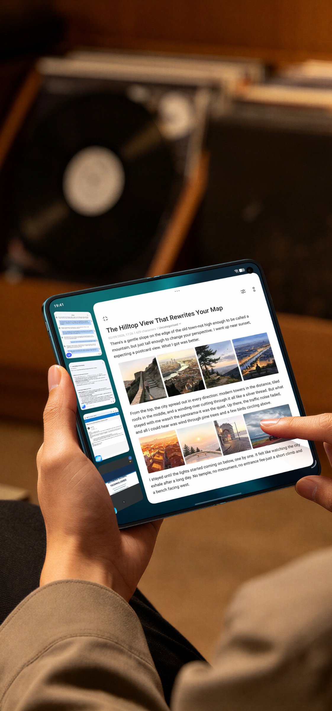 vivo X Fold6 with a wide view