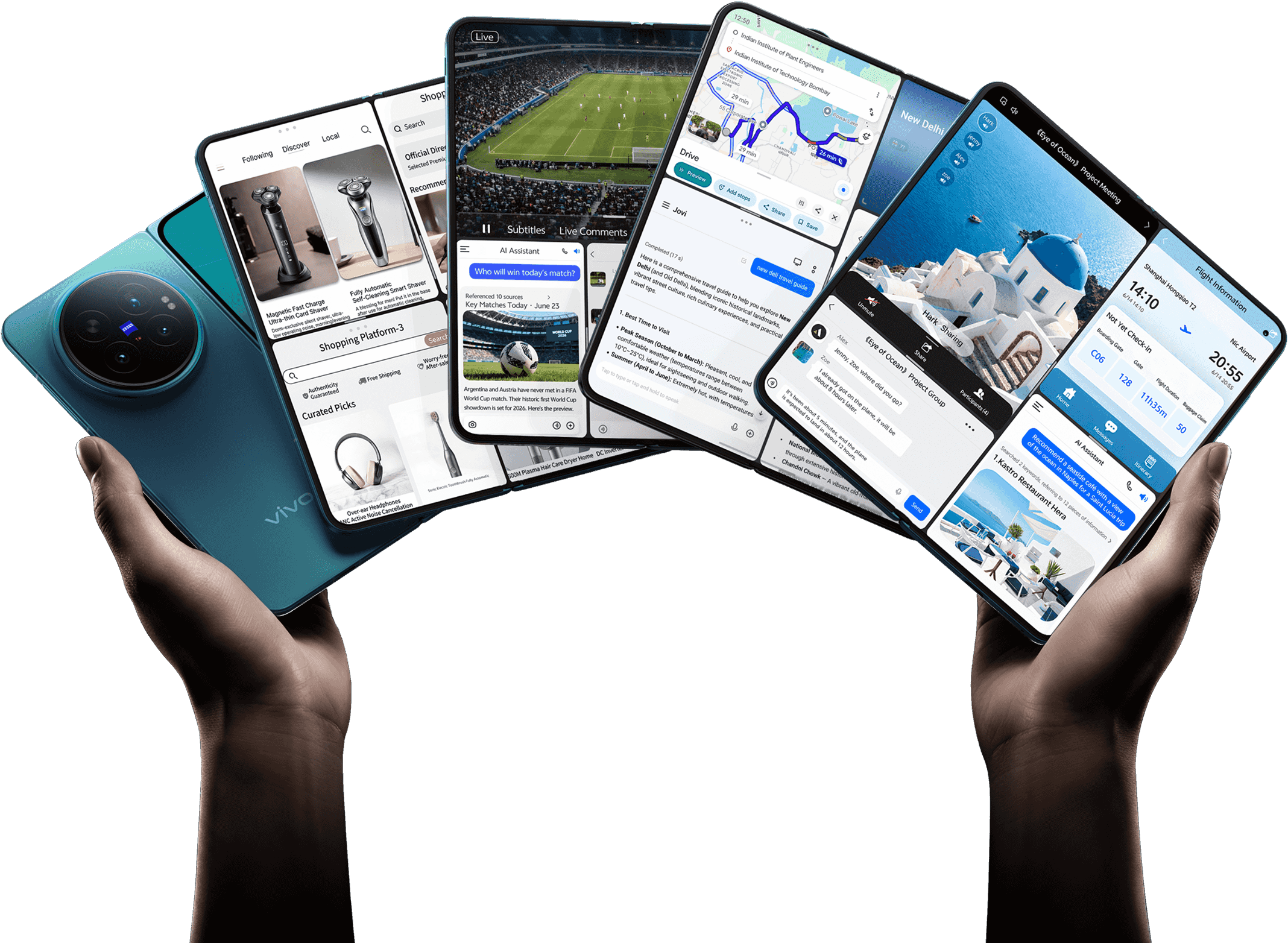vivo X Fold6 with smart AI features