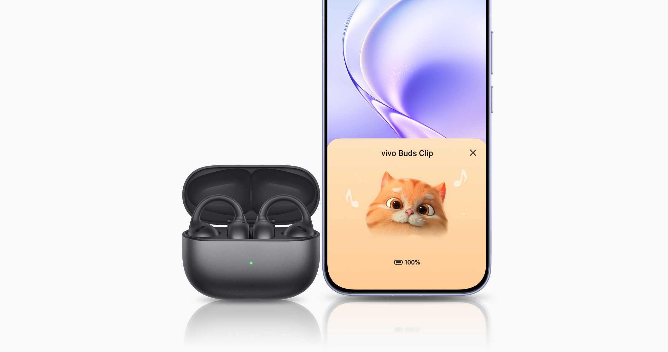 vivo Buds Clip with pet theme pop-ups